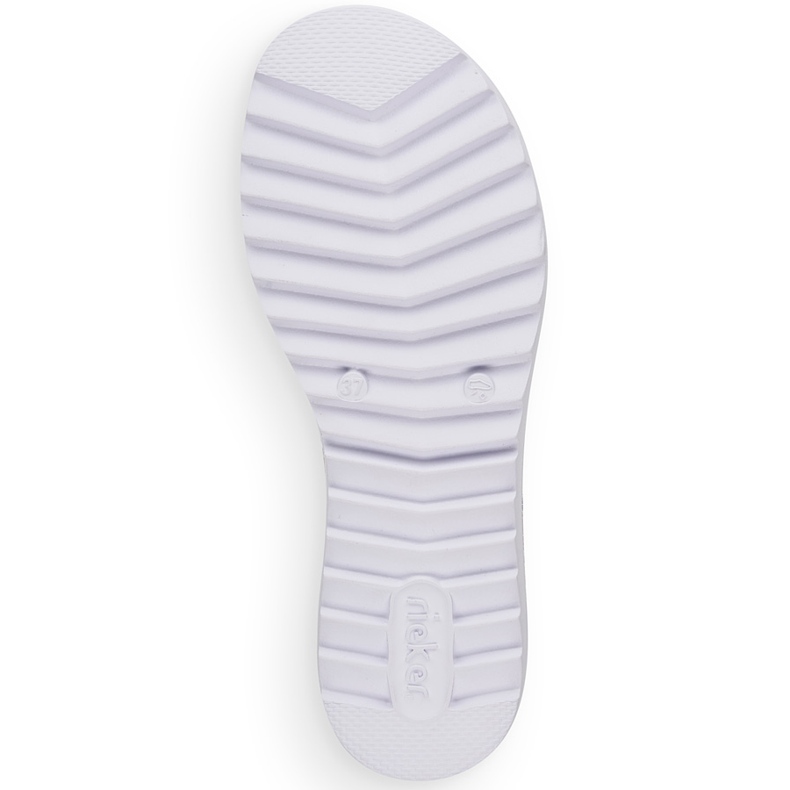 Damensandalen mit farbigen Gummibändern Rieker V44G8-30 mehrfarbig 1