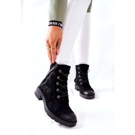 Vinceza Damen-Arbeiterstiefel, isoliert, Schwarz 1