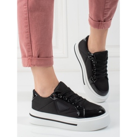 Shelovet Damen-Sportschuhe mit schwarzem Plateau 2