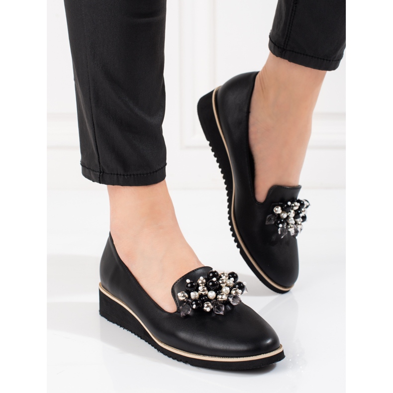 Goodin Modischer Damenschuh Shelovet aus ökologischem Leder schwarz 2