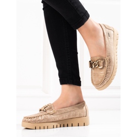 Goodin Damenmokassins Shelovet gold-beige golden 2
