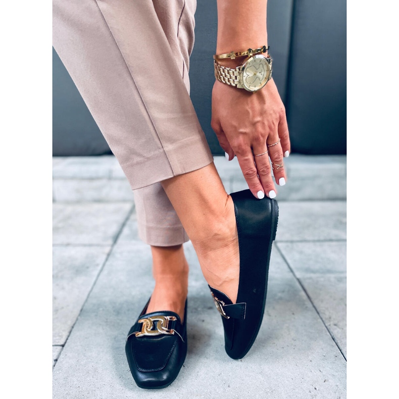 BM Paola Black Damen-Slipper schwarz 1