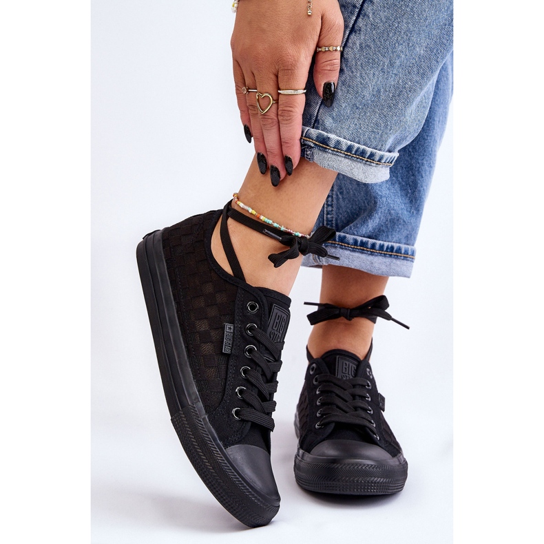 Klassische niedrige Sneakers Big Star LL274072 Schwarz 1