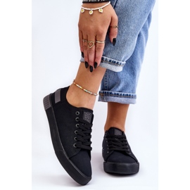 Damen Low Sneakers Big Star LL274038 Schwarz 2