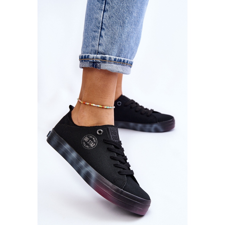 Damen Sneakers mit einer bunten Plattform Big Star LL274239 Schwarz 2