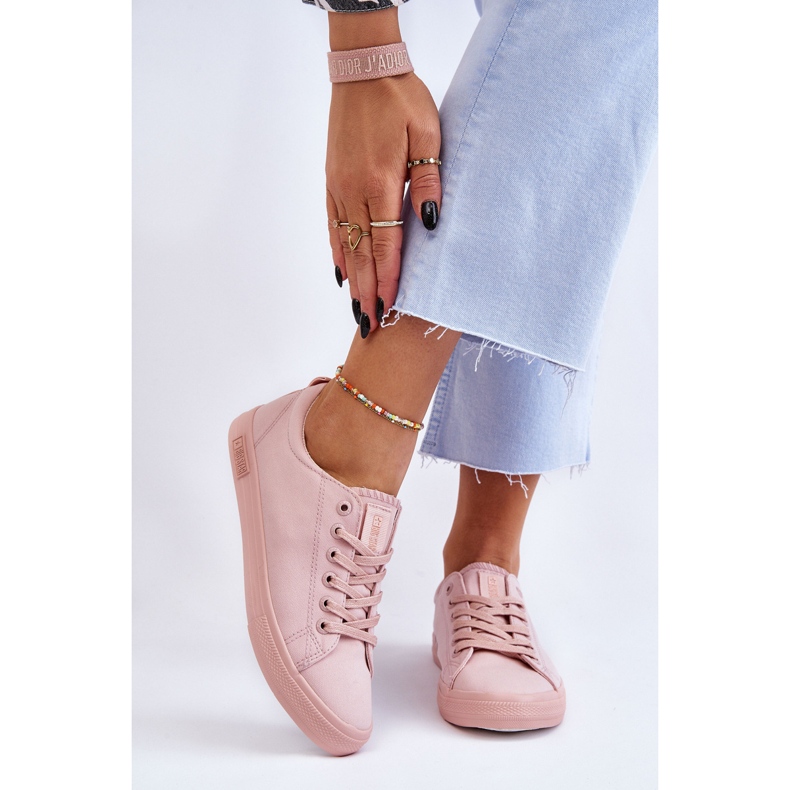 Glatte niedrige Damen-Turnschuhe Big Star LL274059 Rosa 2