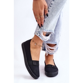 Damen Slip-On Big Star Turnschuhe LL274200 Schwarz 1