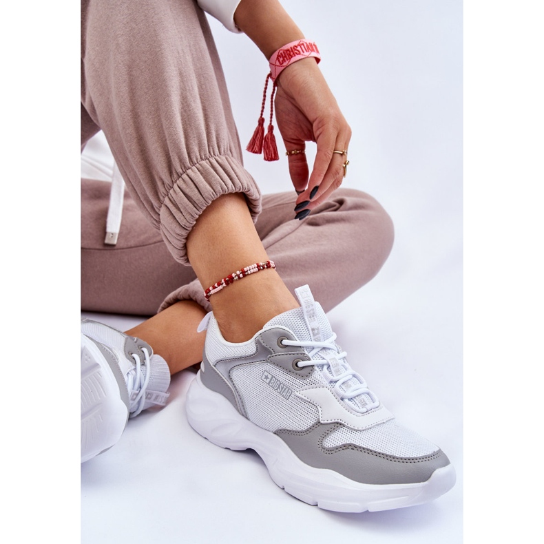 Damen Leichte Sportschuhe Big Star LL274375 Weiß-Grau 1