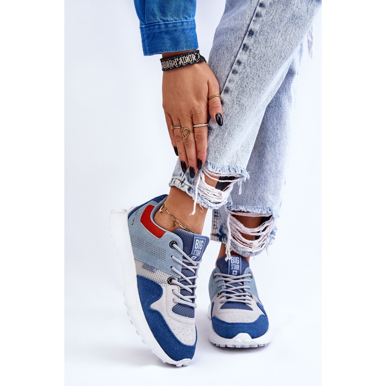 Damen Sneakers Big Star LL274421 Blau 2