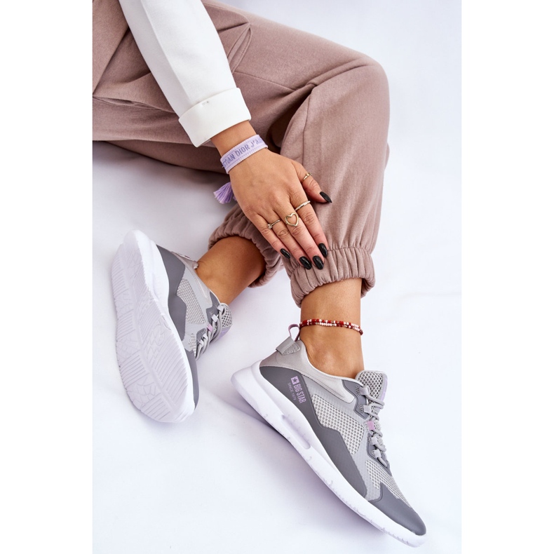 Damen Sportschuhe Turnschuhe Big Star LL274371 Grau 2