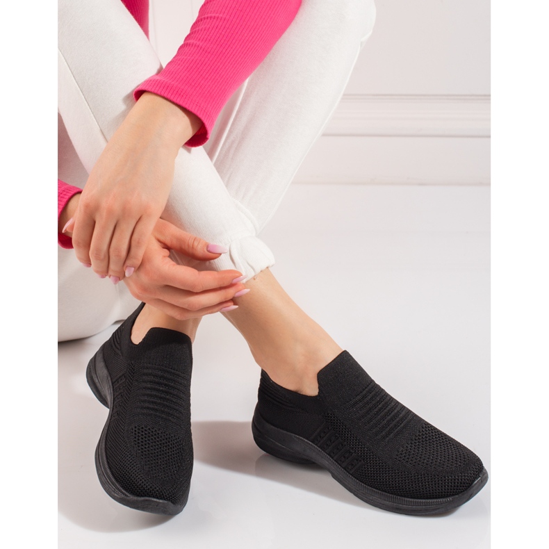 Shelovet Plateau Sportschuhe schwarz 1