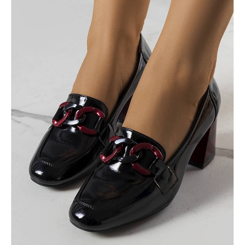 BM Teresa schwarz lackierte Pumps 1