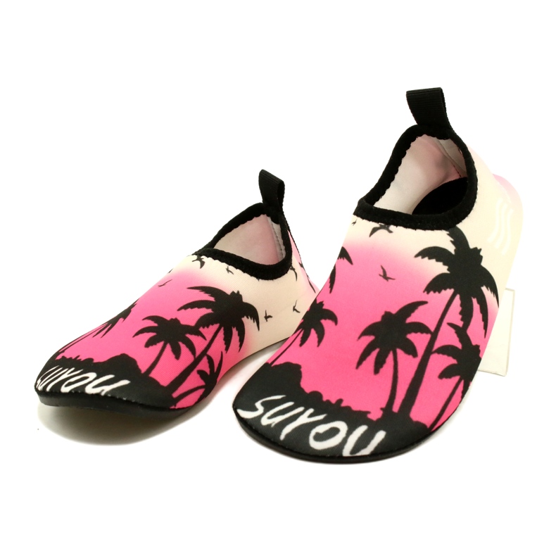 ProWater rosa-schwarze Neopren-Wasserschuhe 2