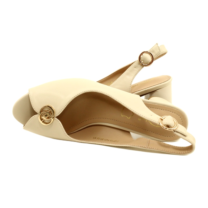 Evento Frauensandalen auf dem Posten mit Dekoration 23SD35-5480 Beige 7