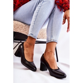 Lederpumps an einer Stange Sergio Leone PB178 Schwarz 2