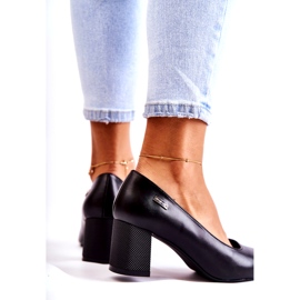 Lederpumps an einer Stange Sergio Leone PB178 Schwarz 3