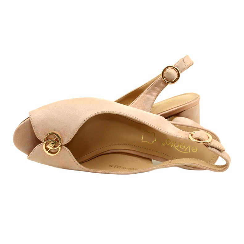 Evento Frauensandalen mit einer goldenen Dekoration 23SD35-5480 Pink/Gold rosa 5