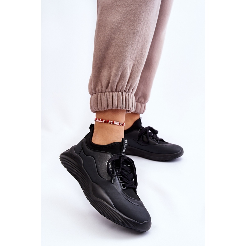 Damen Sneakers Memory Foam System Big Star LL274419 Schwarz 2