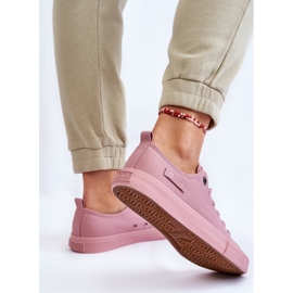 Klassische niedrige Damen-Sneaker Big Star LL274027 Rosa 1