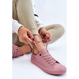 Klassische niedrige Damen-Sneaker Big Star LL274027 Rosa 2