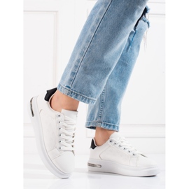 Damen Sportschuhe Shelovet weiß mit Muster 1