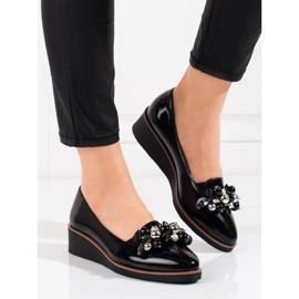 W. Potocki Schwarze Potocki Keilpumps für Damen 1