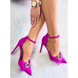 Seastar Triana lila Tüll Schleife Stilettos 1