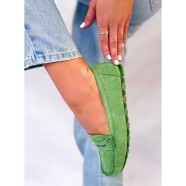 PA1 Anaya Grüner Damen-Loafer aus Wildleder 2