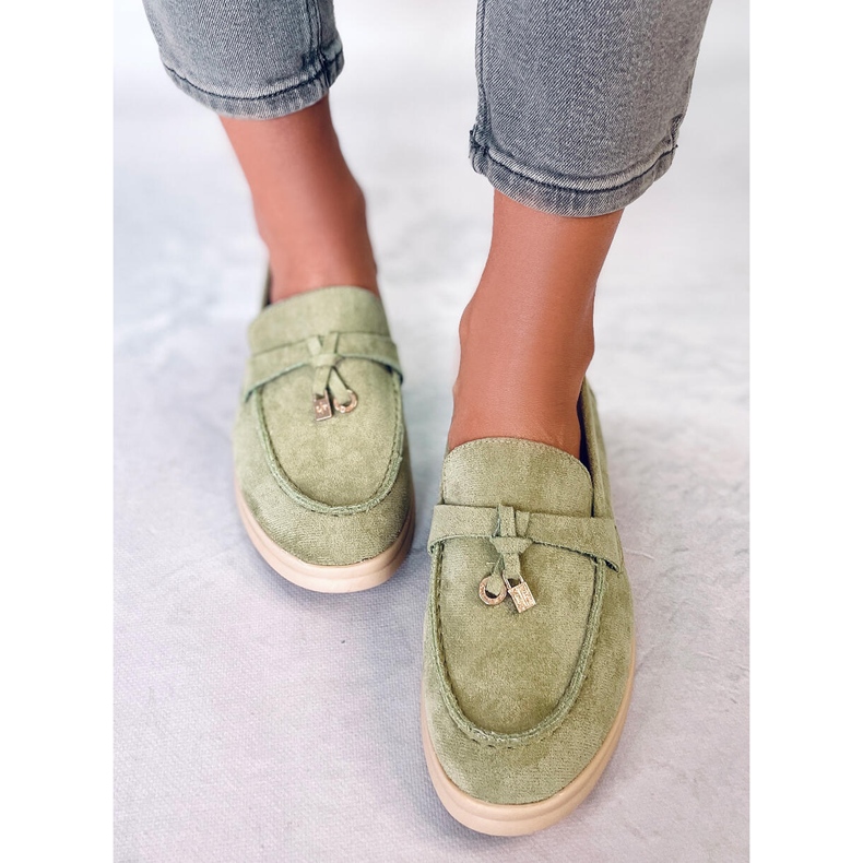 PA1 Wildleder-Loafer von Ottavia Green grün 1