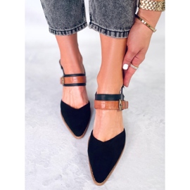 BM Chiatti Schwarze Pumps mit offenem Absatz 1