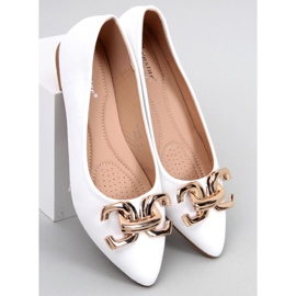 BM Elegante Ballerinas mit Schnalle von Simona White weiß 1