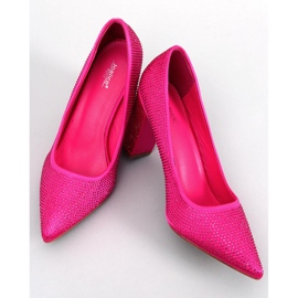 High Heel Pumps mit Steinchen Marisa Fuchsia rosa 1
