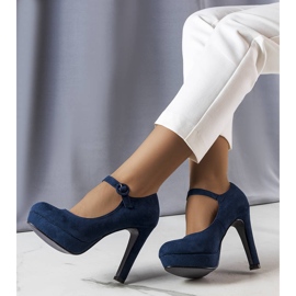 Marineblaue Pumps von Lynda 1