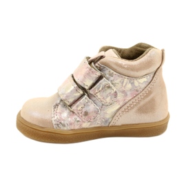 Mazurek Klettstiefel 1302 Spring Flower Golden Satin beige 1