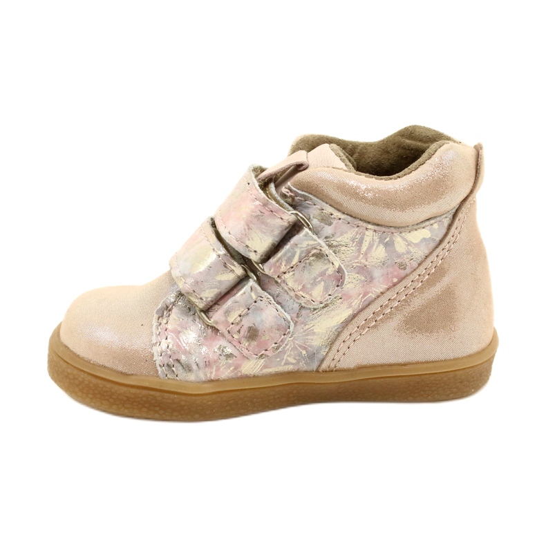 Mazurek Klettstiefel 1302 Spring Flower Golden Satin beige 1