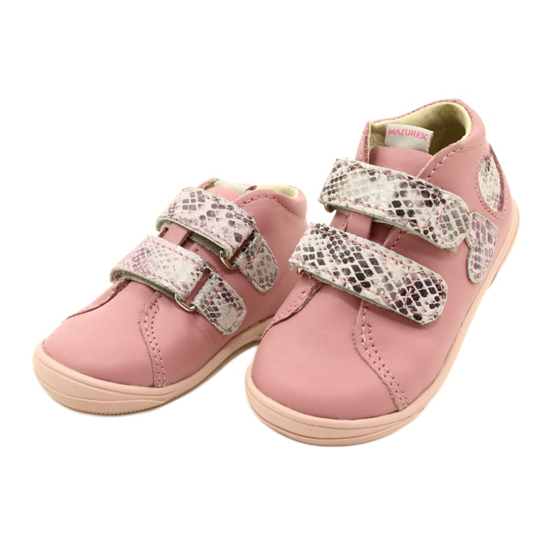 Klettschuhe Mazurek 1264 Pink Snake Hearts rosa 2