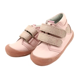 Klettstiefel Mazurek 1341 Pink Glitter Heart rosa 2