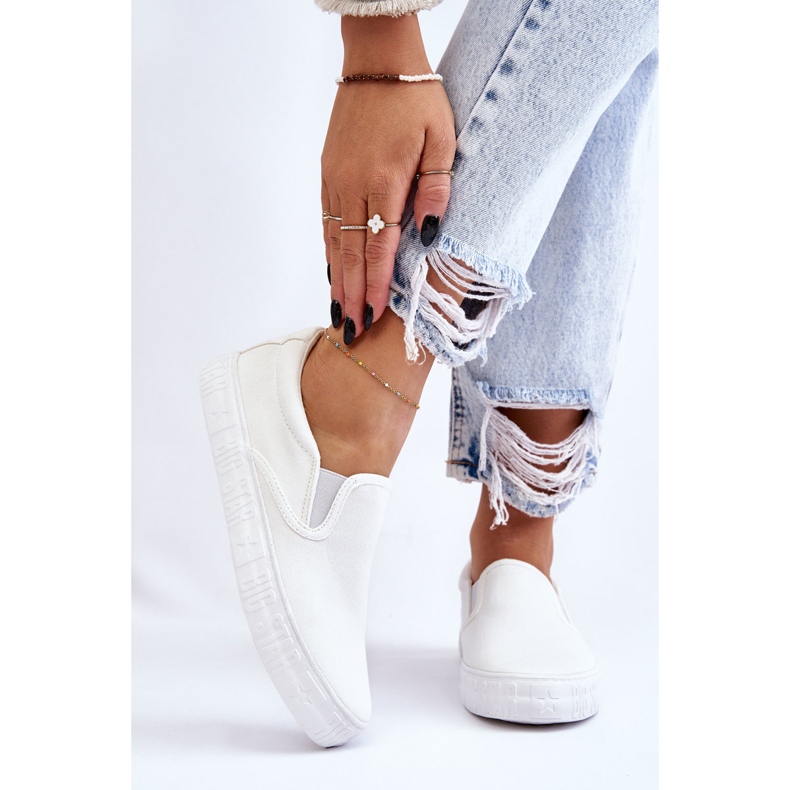 Damen Sneakers Slip-On Big Star LL274389 Weiß 1