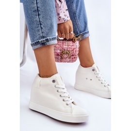 Hidden Wedge High Sneakers Big Star LL274035 Weiß 9