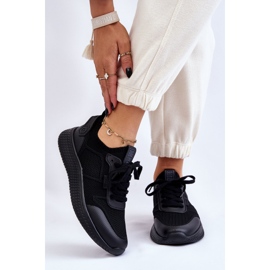 Bequeme Damen-Sneaker Memory Foam System Big Star LL274414 Schwarz 1