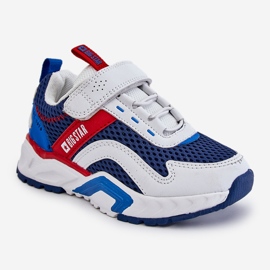Sportschuhe für Kinder mit Klettverschluss Big Star JJ374259 Weiß und Marineblau mehrfarbig 2