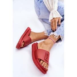 Damen Big Star Hausschuhe LL274430 Rot 8