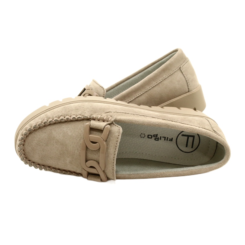 Ledermokassins Filippo DP3334/23 BE beige 6