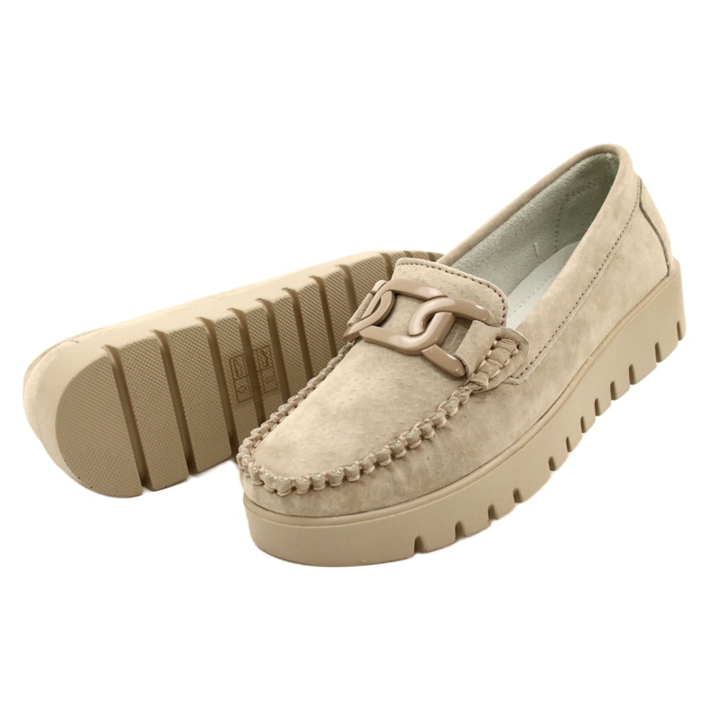 Ledermokassins Filippo DP3334/23 BE beige 5