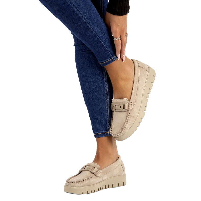 Ledermokassins Filippo DP3334/23 BE beige 7