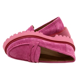 Wildledermokassins Filippo DP4586/23 FH Fuchsia rosa 5