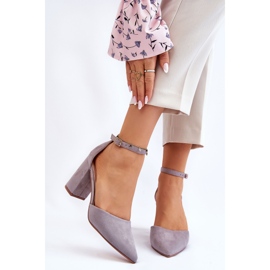 PS1 Pumps aus Wildleder Grau Lexie 1