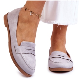 PS1 Bequeme Wildleder-Loafer für Damen Grau Lucca 11