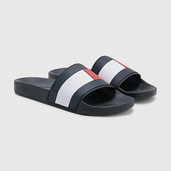 Tommy Hilfiger Rubber ht Flag Pool Flip-Flops FM0FM04263BDS blau 1
