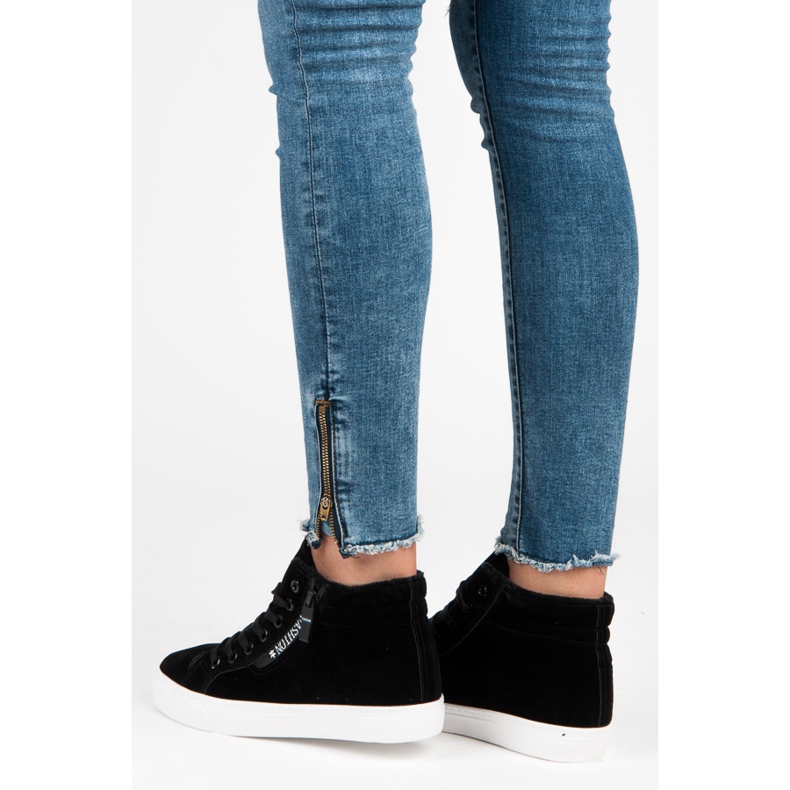 Ideal Shoes Turnschuhe mit Isolierung schwarz 1